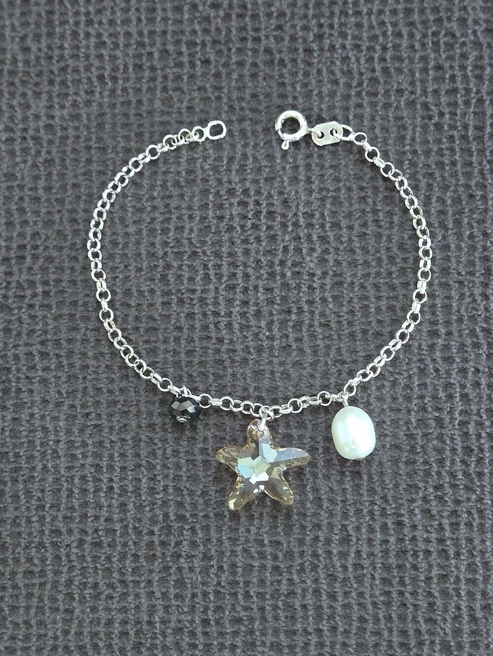 Silver🤍 Bracelet with Charm Trio3️⃣ - NWOT